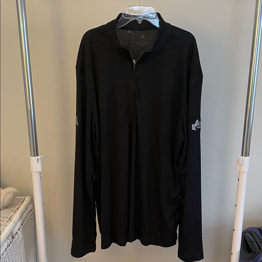 Adidas Black Quarter Zip Long Sleeve